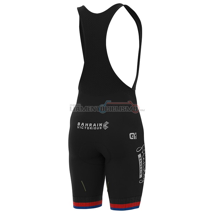 Abbigliamento Ciclismo Bahrain Victorious Manica Corta 2022 Bianco